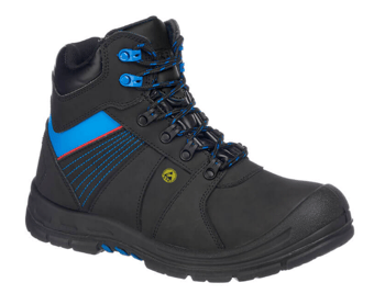 Picture of Portwest FD37 - Compositelite Protector Safety Boot S3 ESD HRO Black/Blue - PW-FD37BKB