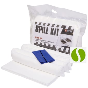 Picture of Oil & Fuel Spill Kit in Sealed Break Pack - 20 Litre - [FN-OSK20BP]