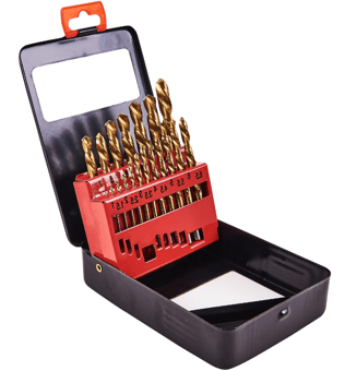 picture of Amtech 19 Piece Titanium Coated Drill Bit Set - [DK-F1140]