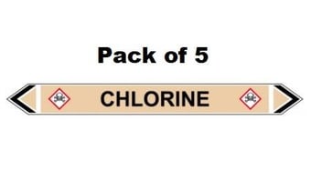 picture of Flow Marker - Chlorine - Yellow Ochre - Pack of 5 - [CI-13443]