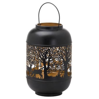 Picture of Hill Interiors Large Glowray Christmas Dome Forest Lantern - [PRMH-HI-21108] - (HP)