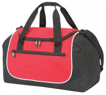 picture of Shugon Rhodes Sports Holdall - 36 Litres Capacity - Red/Black/White - [BT-SH1577-RBW] - (DISC-W)