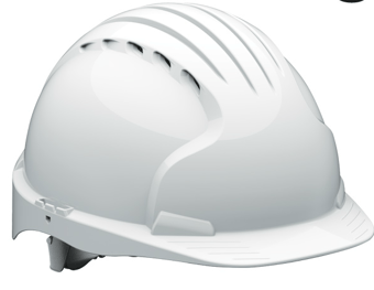 Picture of JSP - EVO5 Olympus White Hard Hat - Wheel Ratchet - Vented - [JS-AKF170-000-100]