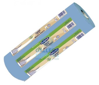 picture of Galleon - Bulkysoft 10" Wiper Rolls - 2 Ply - Blue - 100 Sheets Per Roll - 18 Rolls - [GU-76727] 