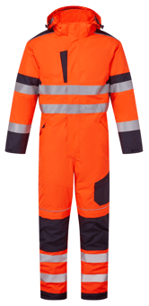 picture of Supertouch System Hi Vis Eco Insulated Coverall - Orange/Navy - ST-SYS402-ON - (LP)