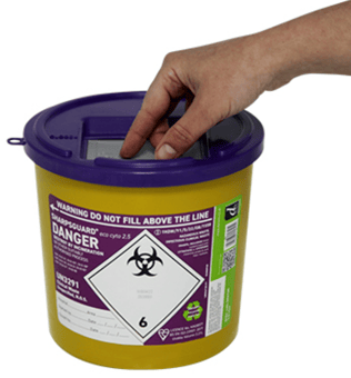 picture of SHARPSGUARD Eco Cyto 2.5 Litre Sharps Bin - [DH-DD672]