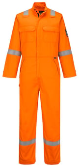 picture of Portwest FR513 - Bizflame Work+ FR Coverall - Orange - PW-FR513ORR