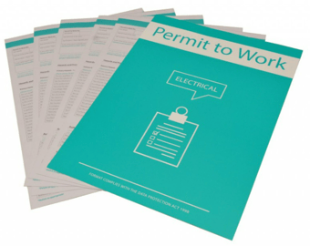 picture of Electrical - Permit to Work - Pack of 10 - [CI-14888]