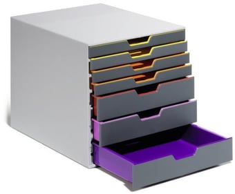 Picture of Durable - VARICOLOR 7 Storage Box - Multi Coloured - 280mm x 290mm x 356 mm - [DL-760727]