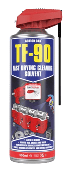 Picture of Action Can TF-90 Fast Drying Cleaning Solvent - 500ml Aerosol TwinSpray - [AT-33322]