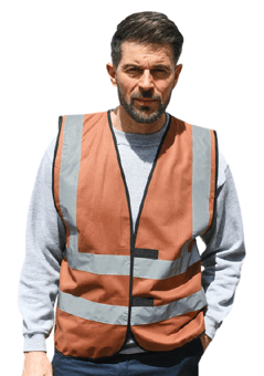 picture of Korntex Maroon Red Hi Vis Vest - AP-KXVESTMR