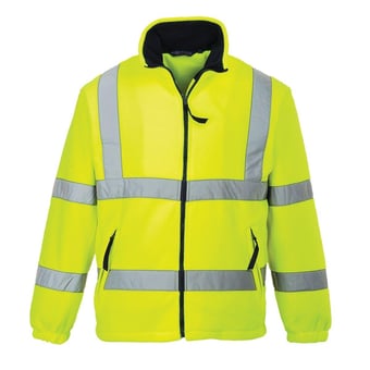 picture of Portwest Hi-Vis Mesh Lined Yellow Fleece - PW-F300YER