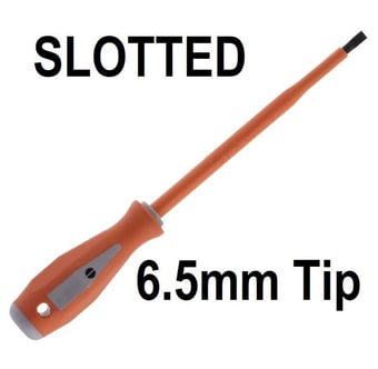 picture of Boddingtons - Premium Insulated Screwdriver - 1.2 x 6.5 x 150mm - Slotted - [BD-111365]