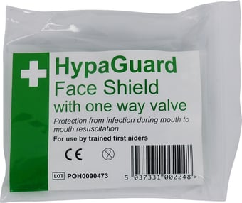 picture of Budget Resuscitation Face Shield with One Way Valve - Single Use Only - [SA-A501]