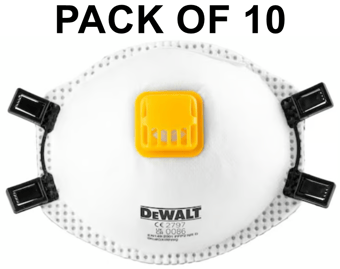 picture of Dewalt FFP2 Disposable Particulate Respirator - Pack of 10 - [FDC-DXIRFFP210]