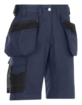 picture of Snickers - Craftsmen Holster Pocket Shorts - Rip-Stop - Black/Navy - SW-3023-9504 - (DISC-R)