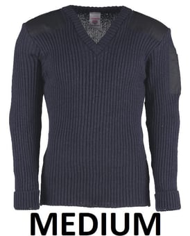 picture of AFE V-Neck Navy Blue "NATO" Sweater - Medium - [AE-V/NM]