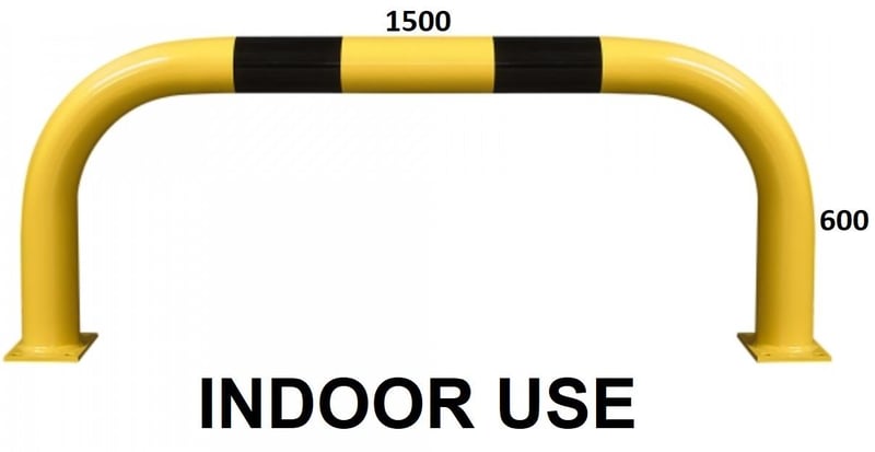 picture of BLACK BULL Protection Guard XL - Indoor Use - (H)600 x (W)1500mm - Yellow/Black - [MV-195.28.885]