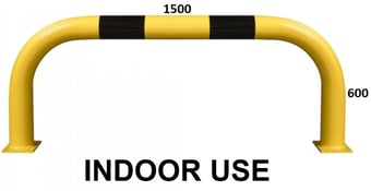 picture of BLACK BULL Protection Guard XL - Indoor Use - (H)600 x (W)1500mm - Yellow/Black - [MV-195.28.885] - (LP)