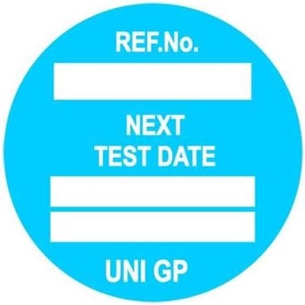 picture of Scafftag Unitag Next Test Date Insert - Choice of Colours - SC-UNI-GP