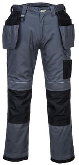 Picture of Portwest - PW3 Holster Work Trousers - Zoom Grey/Black - Short Leg - PW-T602ZBS