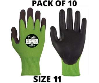 picture of TraffiGlove TG5140 Morphic 5 Cut Protection Handling Gloves - Size 11 - Pair - Pack of 10 - TS-TG5140-11X10 - (AMZPK)