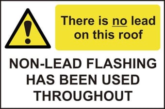 Picture of Spectrum There is No Lead On This Roof / Non-lead Flashing - RPVC 300 x 200mm - SCXO-CI-14020