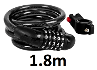 picture of Komodo 5 Digit Cable Bicycle Lock - 1.8m - [TKB-5DG-BIK-LOK-12-18]