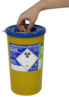 picture of SHARPSGUARD Eco Sharps Pharmi 5 Litre Sharps Bin - [DH-SC205YS]