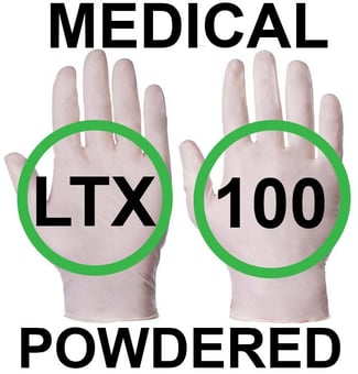 picture of Supertouch Natural Medical Powdered Latex Gloves - Box of 50 Pairs - ST-10001 - (DISC-R)