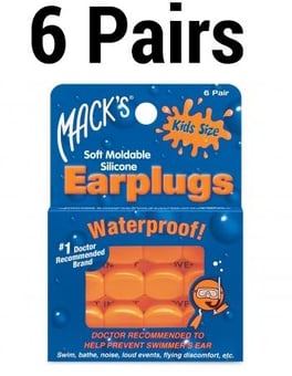 picture of Mack's Kids Silicone Putty Earplugs - NRR 22 db - Pack of 6 Pairs - [MK-10]