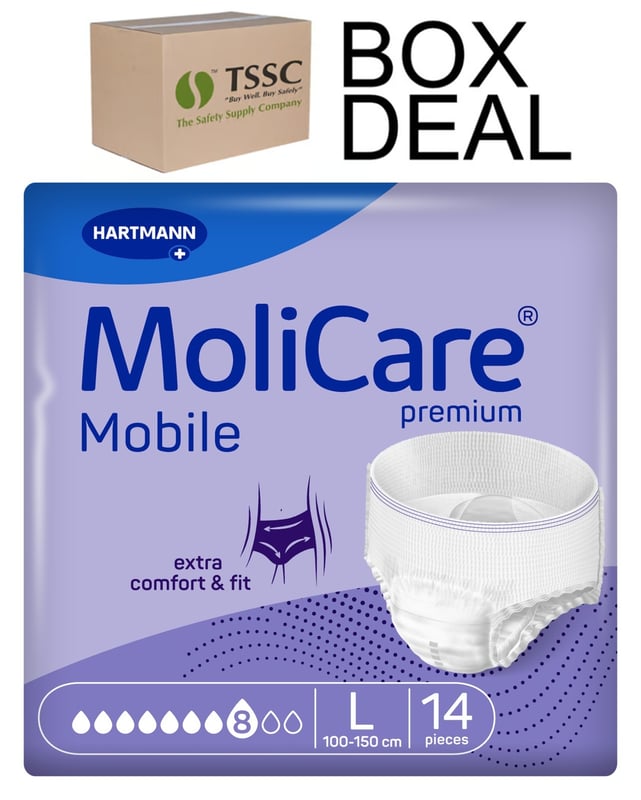 MoliCare Premium Mobile 8 Drops - Large - Box Deal Pack of 5 - [IH-HMD-166031] - (LP)