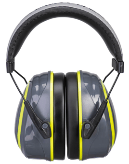 picture of Portwest PW73 HV Extreme Ear Defenders Medium Grey/Yellow - [PW-PW73GYR] - (NICE)