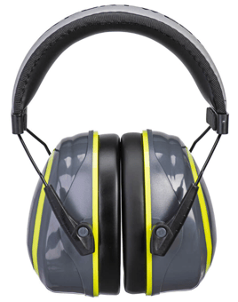 picture of Portwest PW73 HV Extreme Ear Defenders Medium Grey/Yellow - [PW-PW73GYR]