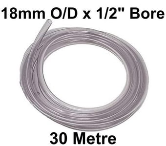 picture of Un-Reinforced PVC Hose - 18mm O/D x 30m - [HP-CP12/18]