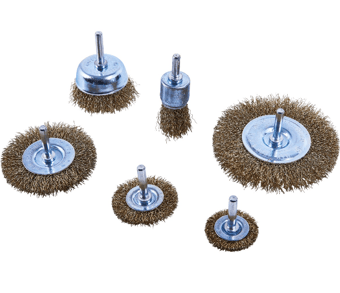 picture of Amtech 6 Piece Wire Wheel Brush Set - [DK-F3500]