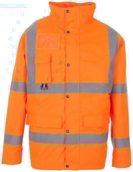 Picture of Supertouch Breathable Orange Hi-Vis Parka Jacket - ST-35B81 - (DISC-R)