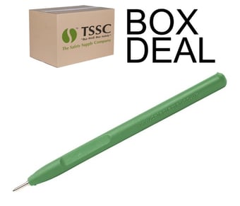 picture of Detectable Elephant Stick Pen Blue Ink - Green Housing - MC - Box Deal 100 Pieces - [IH-DT105C104I01PA02]