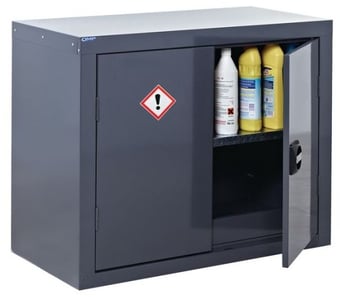 picture of QMP CoSHH Cupboard - 1 Shelf - 700H x 900W x 460D mm - [QM-CZ709046ZKXX]