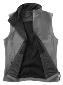 picture of Result Core Men's Printable Softshell Bodywarmer with Recycled Fleece Inner - Charcoal/Black - BT-R232M-CHABLK