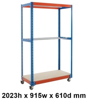 picture of BiGDUG BiG400 Garment Rail Trolley - 2023h x 915w x 610d mm - 300kg - [BDU-B4MG0906BO]