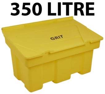picture of 350 Litre Capacity Yellow Polyethylene Grit Bin - [SL-304QNB100]