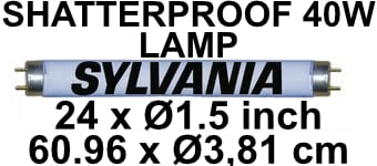 picture of Sylvania BL368 40 Watts Shatter Resistant Lamp For Fly Killers - [BP-LS40WS-S]