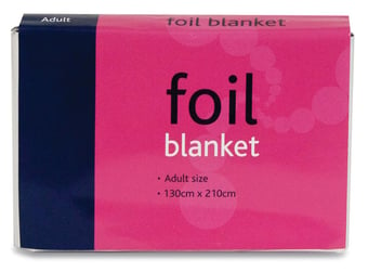 Picture of Emergency Foil Blanket - Adult Size - 130cm x 210cm - Pack of 10 - [RL-760]