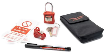 picture of Spectrum 6-Piece Lockout Pouch Kit - [CI-LOK309]
