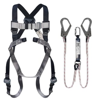 picture of JSP Martcare Kit Twin Fall Arrest - 2-Point Harness + 1.5m Twin Fall Arrest Lanyard - [JS-FAR1132] - (LP)