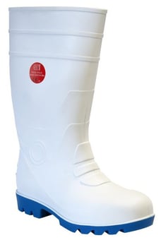 picture of S4 - SRA - White Heavy Duty Food Grade Safety Wellington - Anti-Slip and Antistatic - ST-91100 - (NICE)