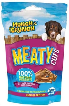 picture of Munch & Crunch Meaty Cuts Dog Treats 100g - [PD-MC1058]