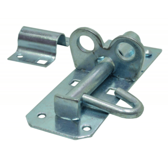 picture of ZP Brenton Padlock Bolt 2A Pattern - 100mm (4") - Pack of 5 - [CI-DB51L]