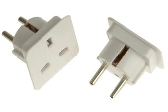 Picture of SMJ European Travel Adaptor - Twin Pack - [TB-SMJTAEUPC] - (DISC-R)